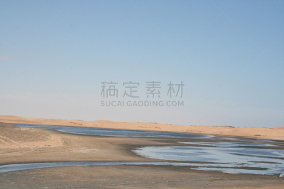 沃尔维斯湾,非洲,泻湖,纳米比亚,斯瓦考普穆德,南大西洋,水,天空,美,水平画幅