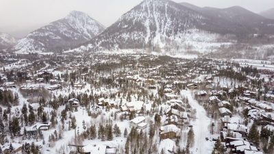 居住区,动物家庭,自然,洛矶山脉,美国,水平画幅,地形,雪,无人,弗里斯科