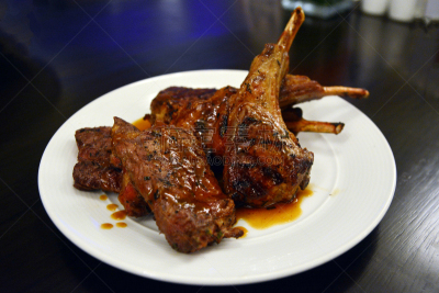 格子烤肉,羊肉,烤羊肉,肋骨,排骨,炸肉排,肉,红色,复活节,暗色