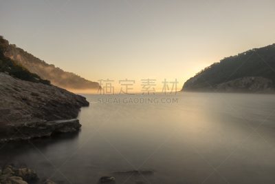 圣欧拉利娅,伊比沙岛,自然,水,天空,水平画幅,地形,无人,欧洲,夏天