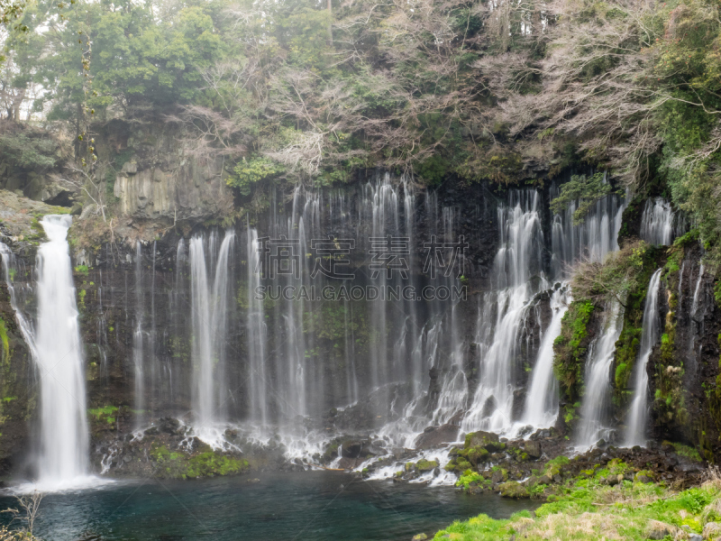 富士宫,shiraito falls,日本,水,美,水平画幅,瀑布,无人,传统,夏天