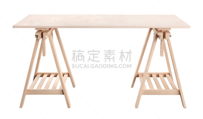 三维图形,木制,合板,白色背景,架子,桌子,工具台,数字2,分离着色,空的