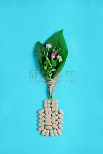 蔬菜,药丸,瓶子,叶子,绿色,自然,活力,素食,顺势医学