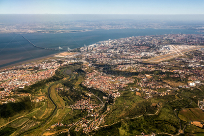 里斯本,都市风景,瓦斯科·达·伽马大桥,塔霍河,飞机跑道,体育场,风,水平画幅,建筑,无人