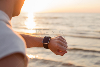 看,男人,智能手表,手腕,腕表,表,可穿戴设备,脉诊,频率,运动