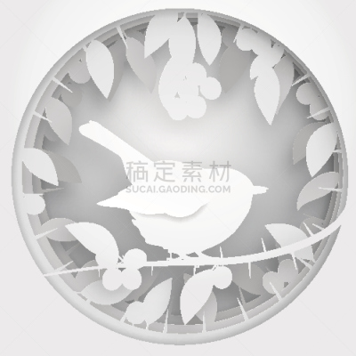 黑刺李,剧场售票处,阴影,纸,鸟类,枝,矢量,绘画插图,红胸巨嘴鸟,吸墨纸