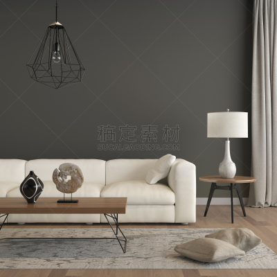 灯,沙发,桌子,白色,关闭的,都市风景,高对比度,小毯子,地毯,家具