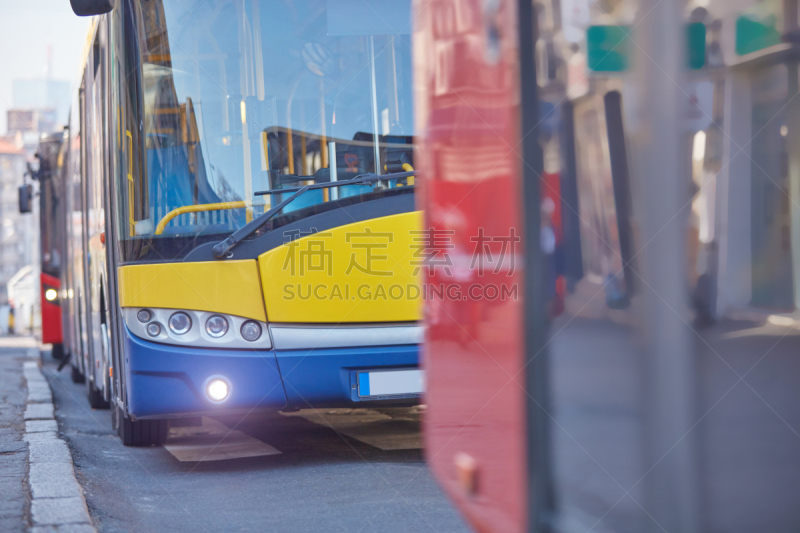 巴士,车站,都市风光,公共交通,班车,城市生活,空的,沥青,交通,交通方式