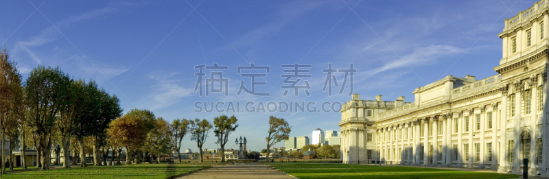 伦敦,格林威治,克里斯托弗雷恩,金丝雀码头,后现代,新的,古老的,泰晤士河,英格兰,草