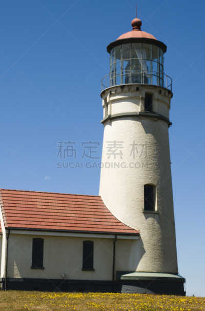 灯塔楼,布兰克角,奥勒冈海滨,垂直画幅,俄勒冈州,俄勒冈郡,美国西部,无人,太平洋海岸,建筑外部