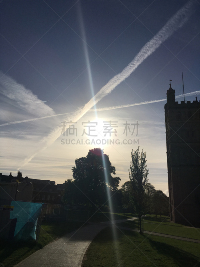 早晨,五月,2018,绿色,垂直画幅,天空,小无花果树,云,地形
