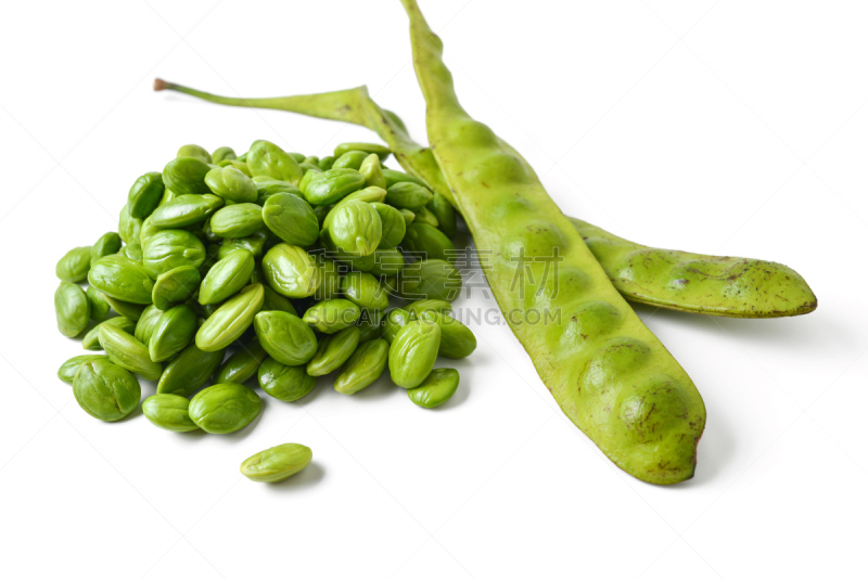 美丽球花豆,芳香的,水平画幅,生食,组物体,泰国,豆,东南亚,臭,热带气候