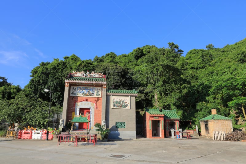 ,铜锣湾天后庙,自然,修道院,天堂,水平画幅,山,建筑,寺院,佛塔