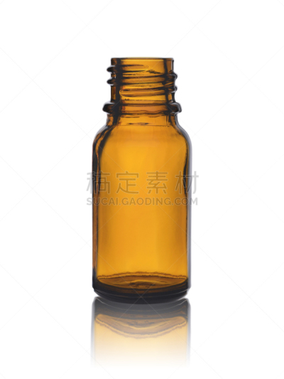 空的,药,瓶子,白色背景,褐色,玻璃,饮料,健康保健,化学,一个物体
