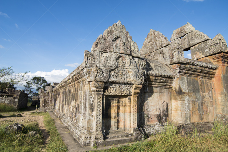 柏威夏,柬埔寨,寺庙,高棉文明,电子显微图,无人,亚洲,废墟,旅游目的地,柏威夏寺