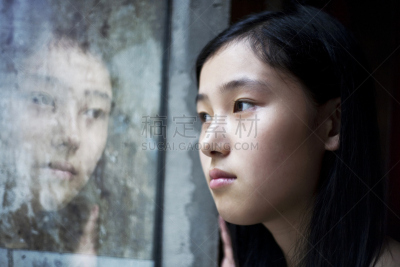 亚洲,室内,拉凡他那石拱,女孩,2000sstyle,2000,一个人,肖像,记忆,东亚人