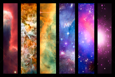 星系,星云,太空,抽象拼贴画,彩虹,哈勃太空望远镜,肯尼迪航天中心,合成图像,天空,未来
