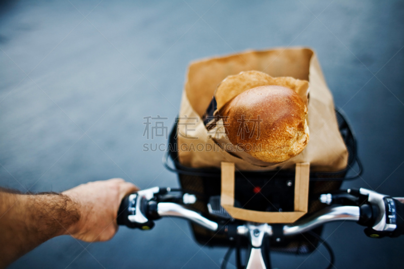 食品杂货,自行车,运动模糊,篮子,面包,生活方式,购物袋,图像,超级市场,行动