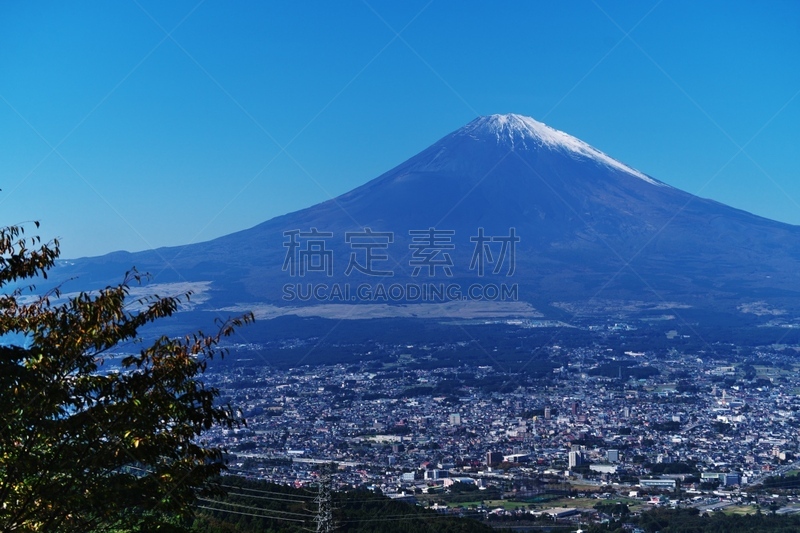 富士山,御殿场市,天空,水平画幅,秋天,雪,无人,日本,户外,静冈县