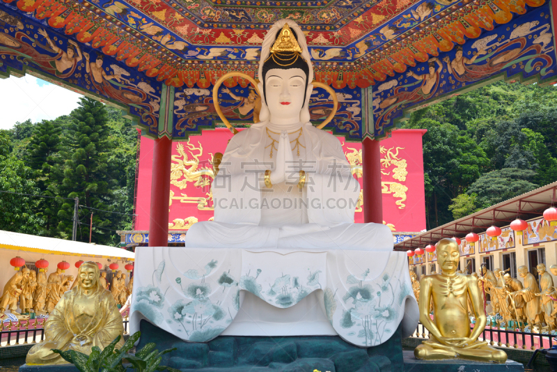 雕像,修道院,佛,1万日元,阴阳符,万佛寺,沙田,观音菩萨,神父,旅途
