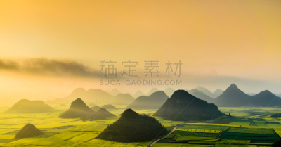 罗平,芸苔,油菜花,田地,春天,中国,黄色,婺源,江西省,云南省