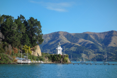 akaroa,海港,海湾,水,新西兰,水平画幅,无人,2015年,水湾,海洋