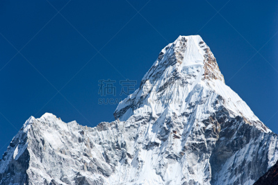 阿马达布朗峰,山,khumbu glacier,山景城,冰瀑,坤布,偏振光,天空,水平画幅,无人