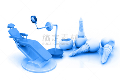 三维图形,牙医椅,蓝色,办公室,水平画幅,形状,椅子,牙医,办公椅,卡通