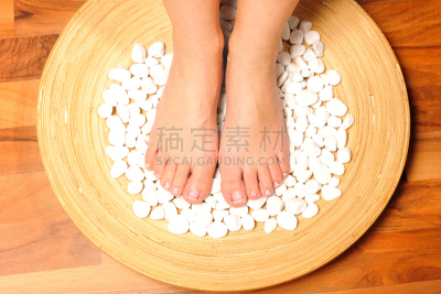 身体保养,指甲油,彩色图片,化妆用品,脚部按摩,水平画幅,部分,反射疗法,修脚