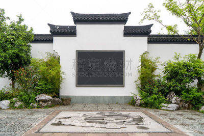古典风格,苏州园林,篱笆,公园,艺术,水平画幅,无人,传统,符号,古老的
