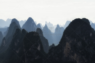 喀斯特,山顶,兴平,丽江,漓江,桂林,水平画幅,山,户外,河流