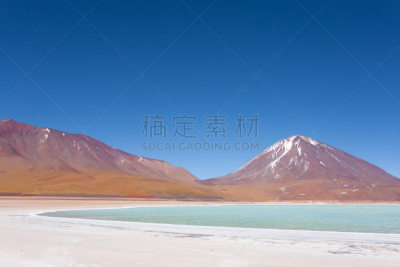 玻利维亚,绿色,拉格那沃德湖,南美,水,水洞湖,美,水平画幅,无人,玻利维亚安迪斯山脉