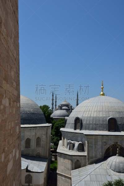 土耳其,圣索菲娅,垂直画幅,屋顶,无人,伊斯坦布尔,摄影,旅行