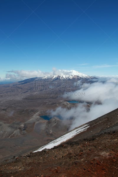 新西兰,山,横越,自然,垂直画幅,风景,图像,著名景点,新西兰北岛,无人
