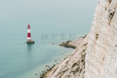 滩头岬,伊斯特本,灯塔楼,多佛的白色悬崖,white cliffs,东苏塞克斯,海岬,灯塔,水,水平画幅