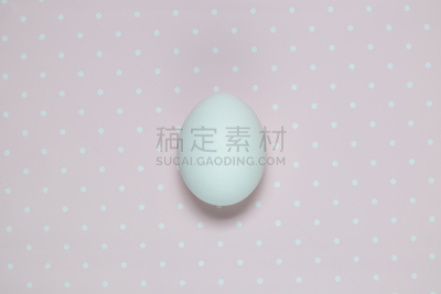 一个物体,鸡蛋,圆点,平铺,背景,色彩鲜艳,留白,复活节,艺术,水平画幅