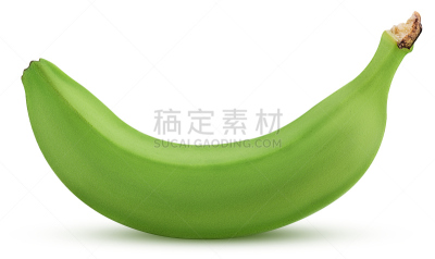 绿色,香蕉,水平画幅,素食,无人,生食,维生素,白色,剪贴路径,清新