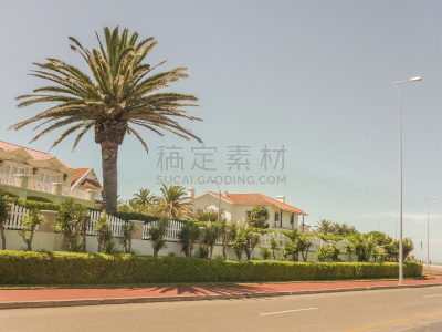 punta del este,海岸线,房屋,前面,乌拉圭,度假胜地,水平画幅,建筑,无人,广场