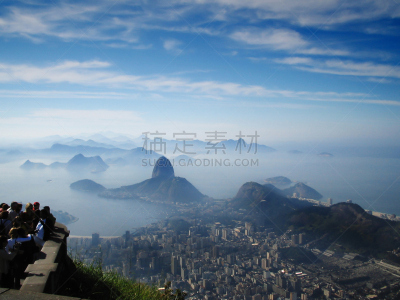 甜面包山,水,天空,水平画幅,户外,著名自然景观,都市风景,建筑业,彩色图片,山