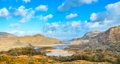 纯净,克俐环,自然,宁静,旅游目的地,水平画幅,地形,景观设计,爱尔兰共和国,无人