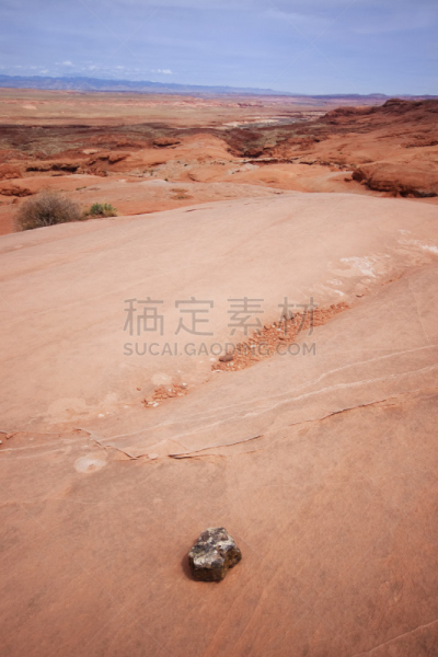 沙岩,地形,沙漠,圣拉斐尔沙漠,索诺兰沙漠,荒地,台地,垂直画幅,选择对焦,天空