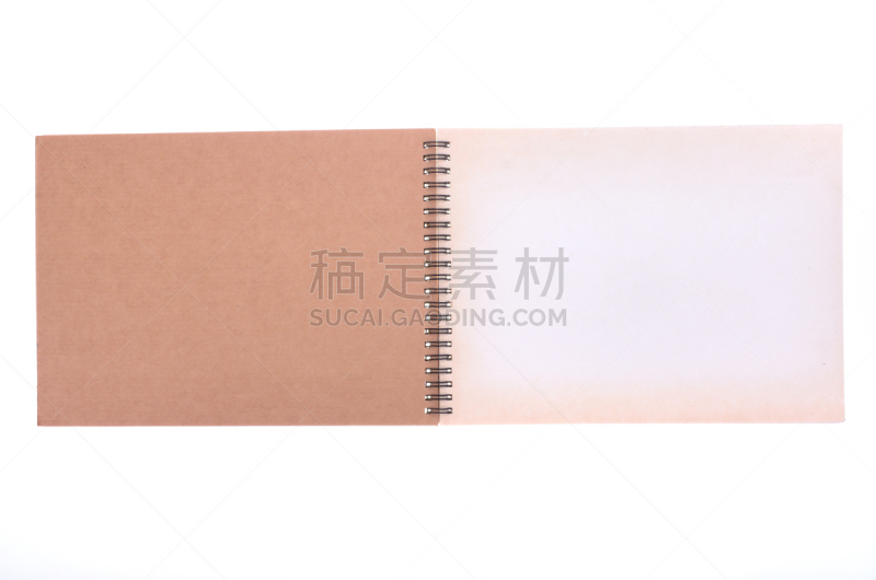 笔记本,留言板,办公室,空白的,留白,办公用品,水平画幅,无人,背景分离,书页