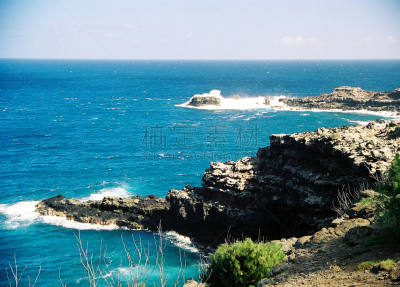 夏威夷大岛,毛伊岛,海岸线,玛凯那,纳帕里海岸州立公园,避暑圣地,考艾岛,天空,留白,度假胜地