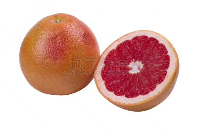 红宝石葡萄柚,巨大的,粉柚,水平画幅,水果,无人,背景分离,橙子,红色,清新