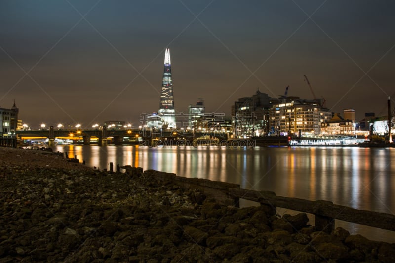 泰晤士河,摄像机拍摄角度,地名,水平画幅,夜晚,英格兰,曙暮光,旅行者,户外,黑修道士桥