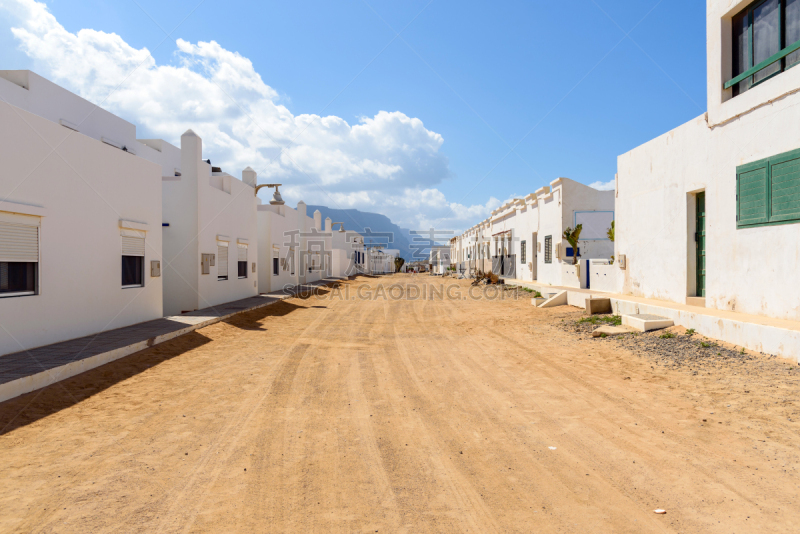 Caleta de Sebo in La Graciosa island, Canary Islands, Spain