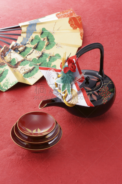 日本,茶,茶格玛,绿茶,扇子,垂直画幅,留白,式样,无人,开着的