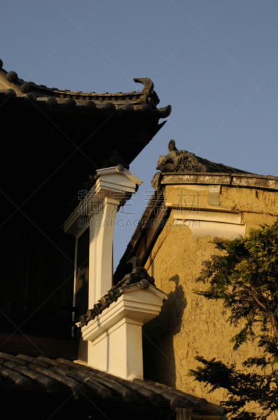 日本,古典式,房屋,江户时代,垂直画幅,瓦,无人,亚洲,建筑结构,居住区