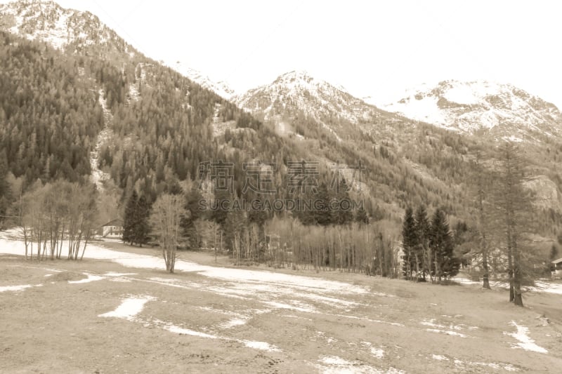 格雷索,山谷,冬天,莫堤玫瑰山,全景,雪,奥斯塔山谷,岩石,户外,天空