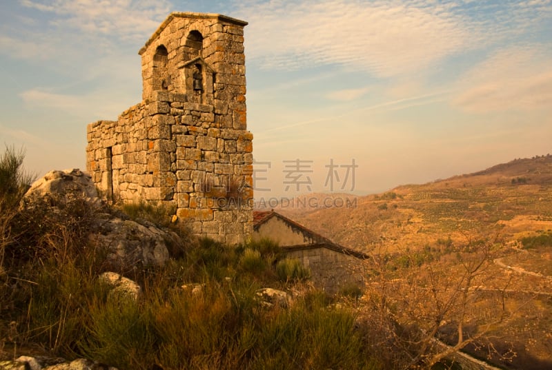 卡塞雷斯,西班牙,圣马洛,尖顶,john the baptist,纪念碑,水平画幅,地形,山